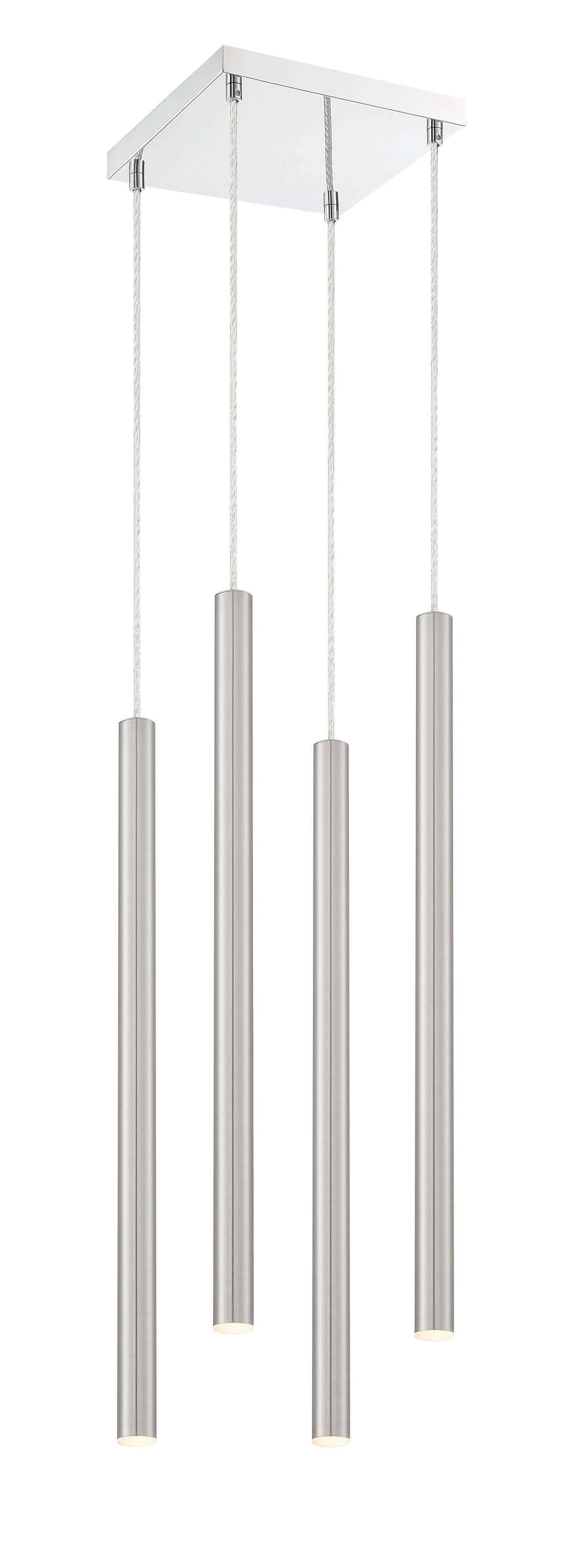Forest LED 4 Light Chandelier Chrome