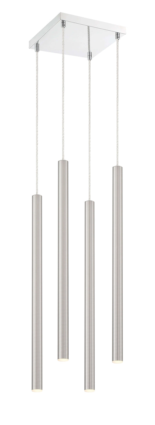 Forest LED 4 Light Chandelier Chrome