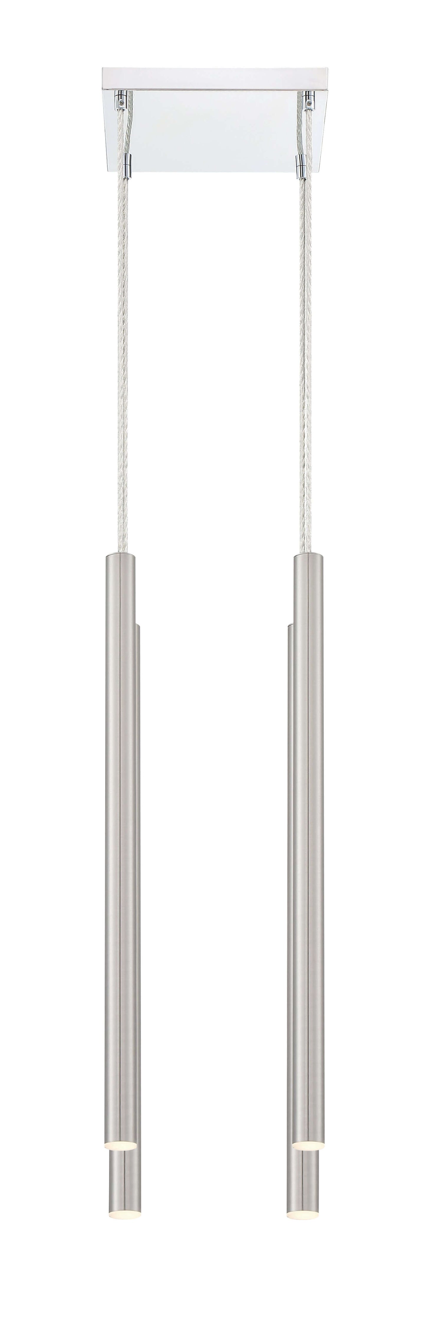Forest LED 4 Light Chandelier Chrome