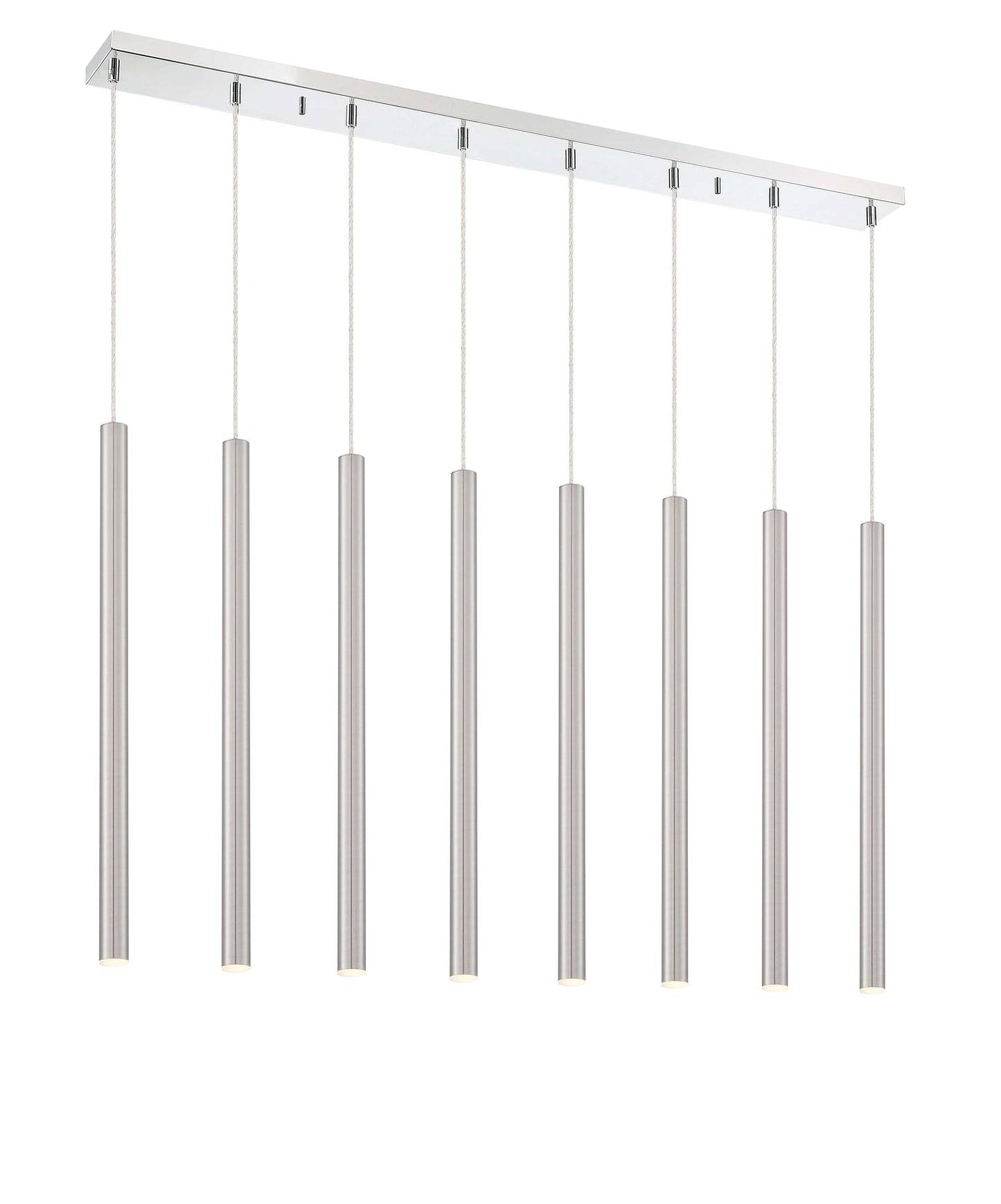 Forest LED 8 Light Linear Chandelier Chrome