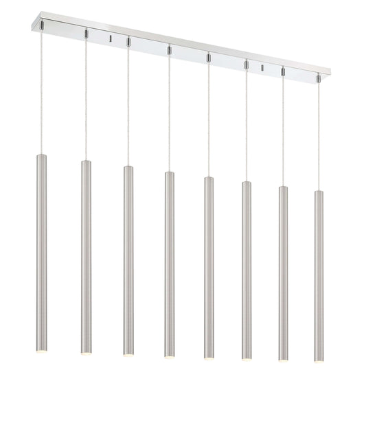 Forest LED 8 Light Linear Chandelier Chrome