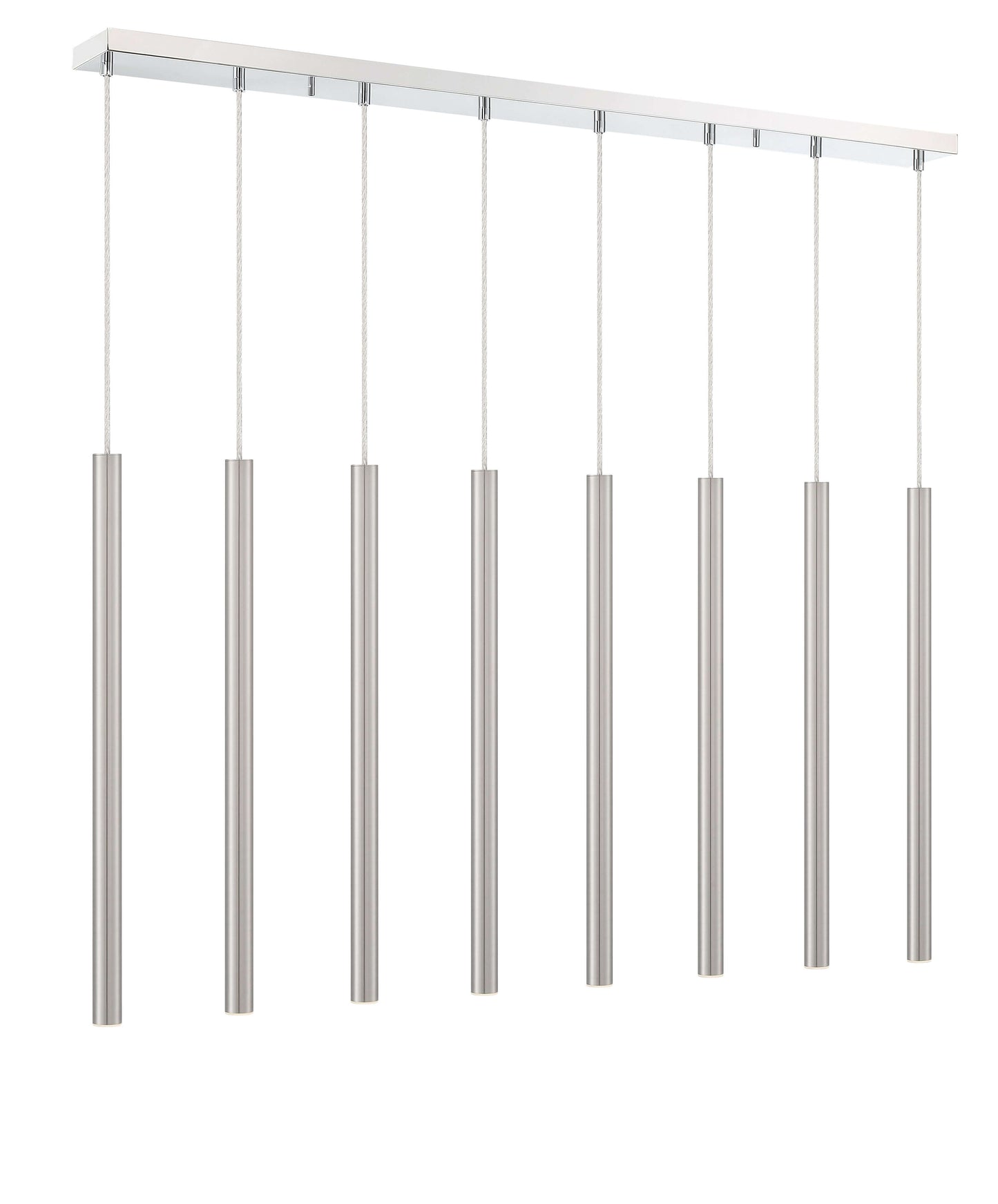 Forest LED 8 Light Linear Chandelier Chrome