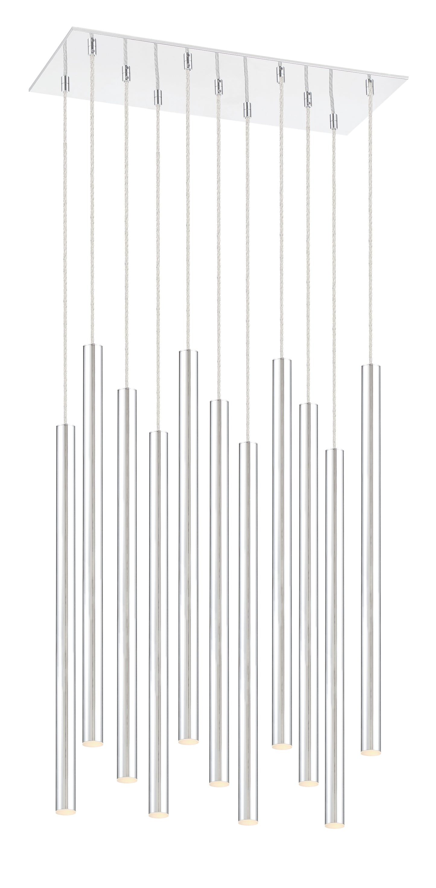 Forest LED 11 Light Chandelier Chrome