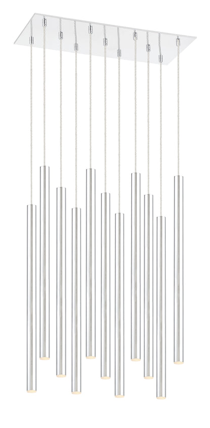 Forest LED 11 Light Chandelier Chrome