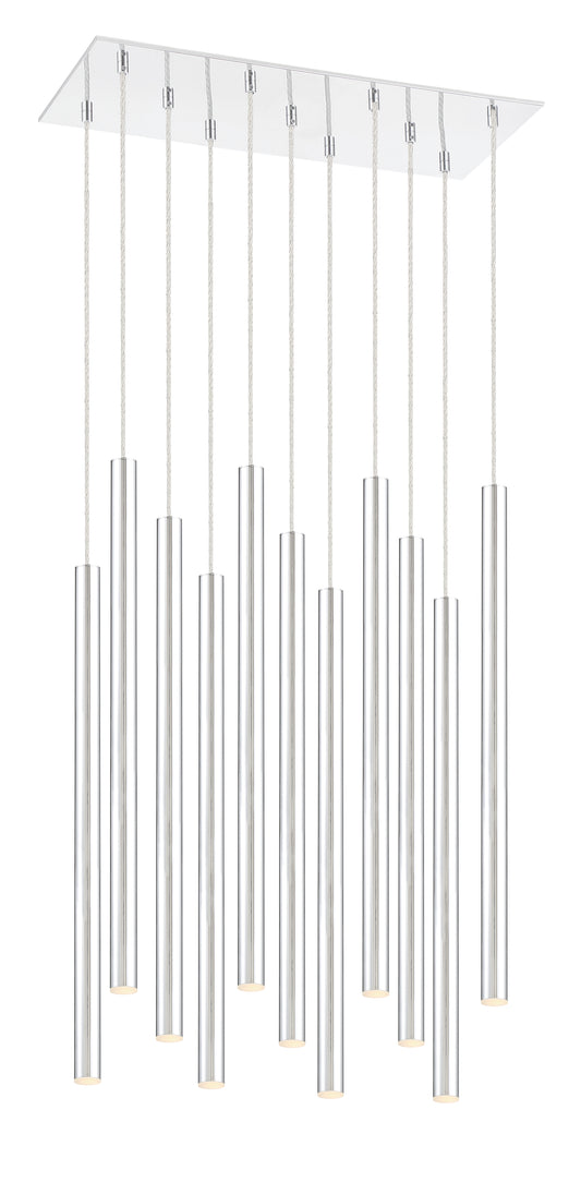 Forest LED 11 Light Chandelier Chrome