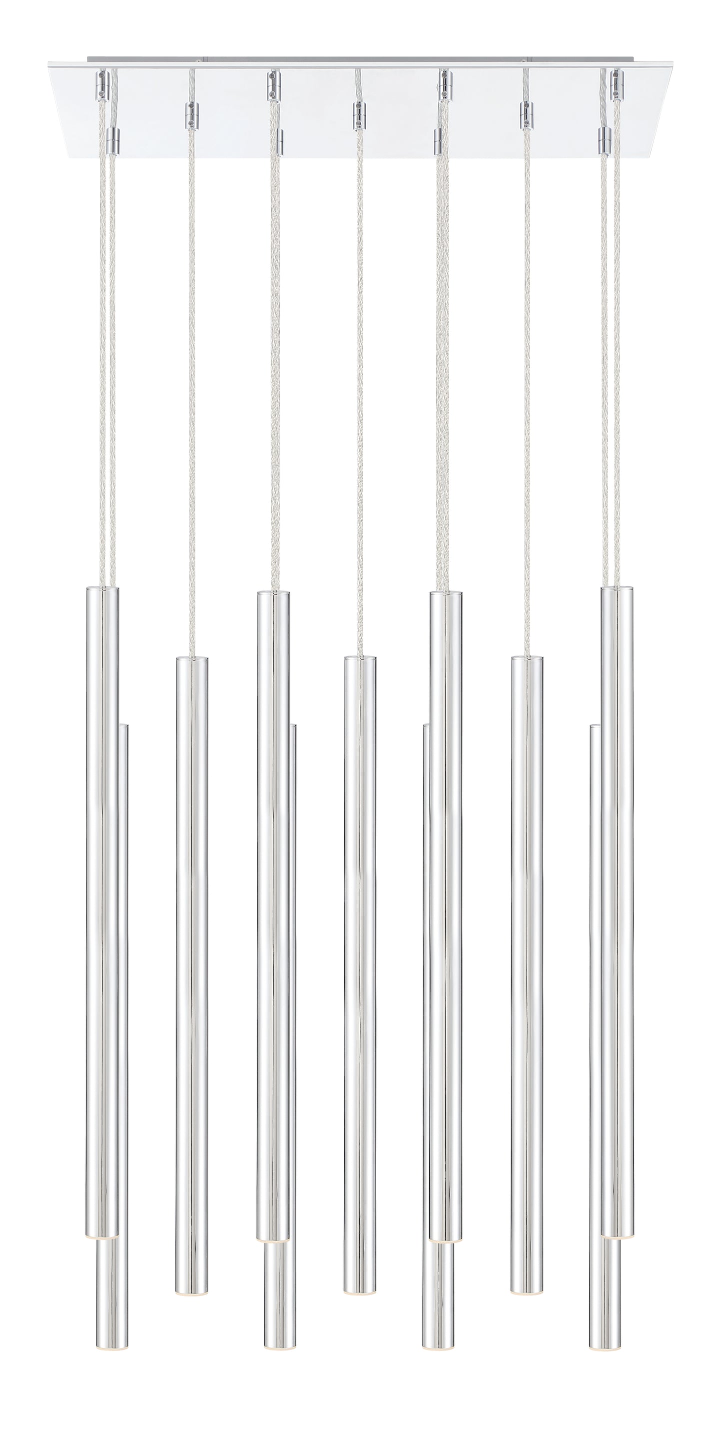 Forest LED 11 Light Chandelier Chrome