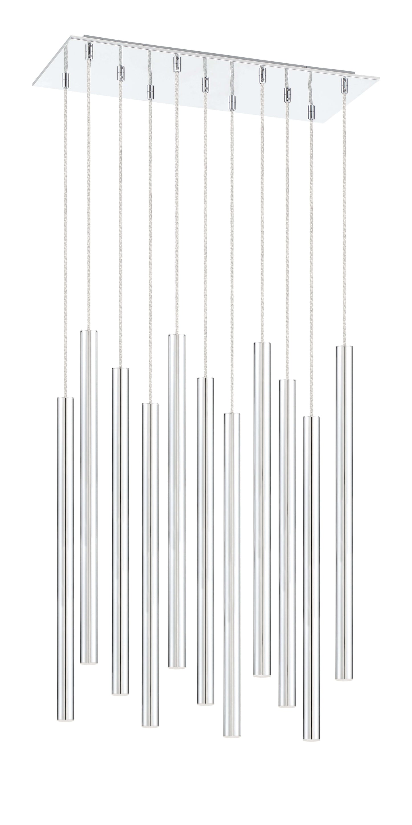 Forest LED 11 Light Chandelier Chrome