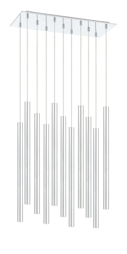Forest LED 11 Light Chandelier Chrome