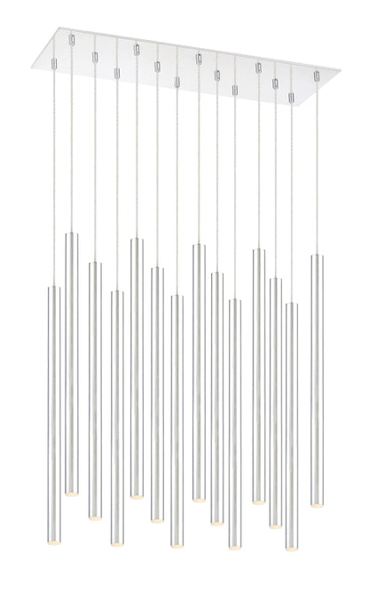 Forest LED 14 Light Chandelier Chrome