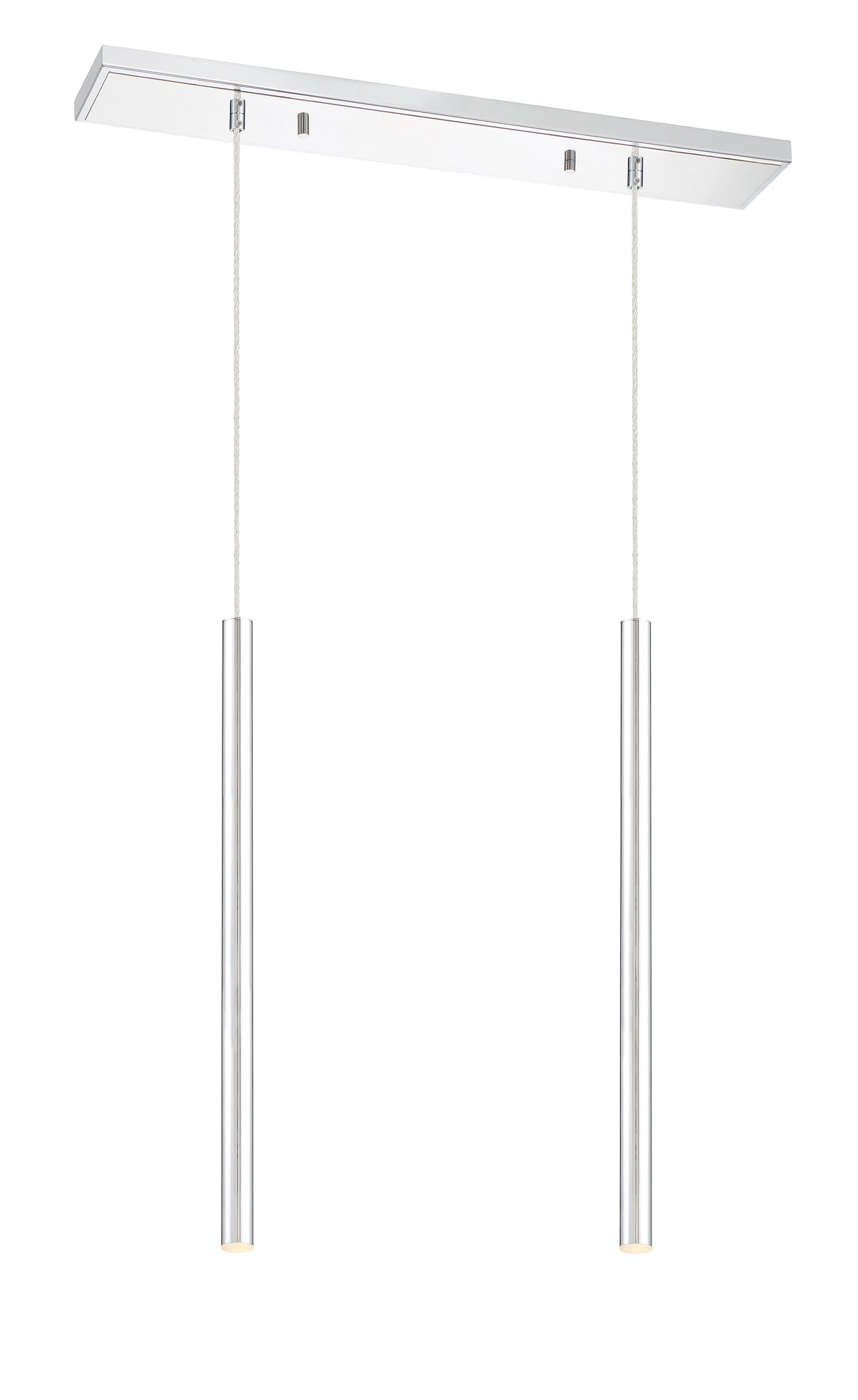 Forest LED 2 Light Linear Chandelier Chrome