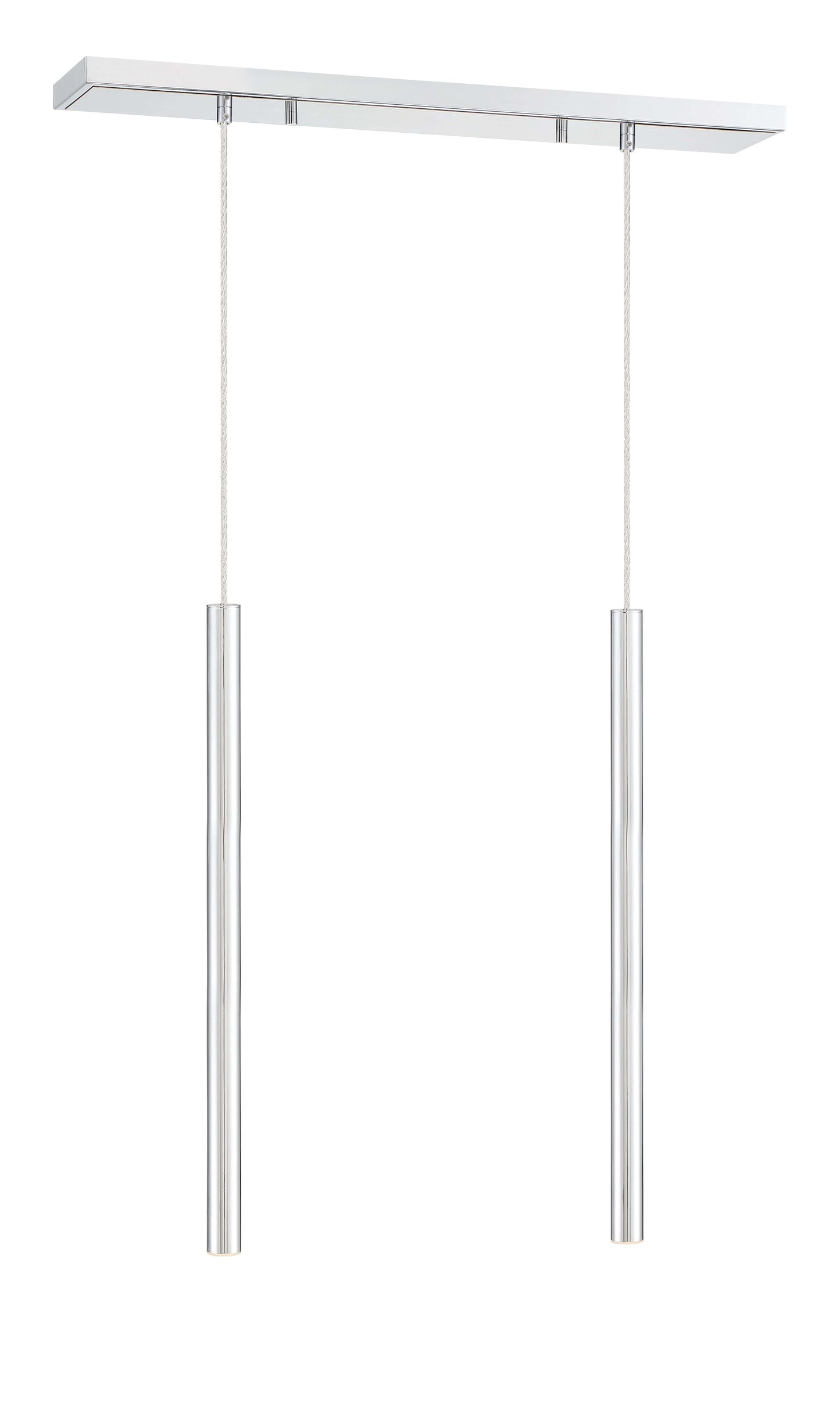 Forest LED 2 Light Linear Chandelier Chrome