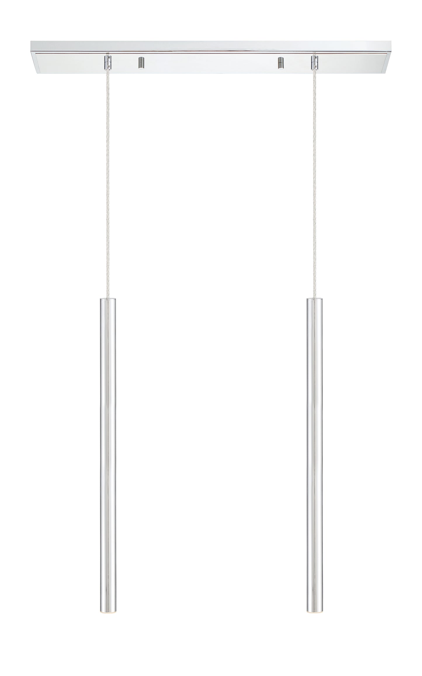 Forest LED 2 Light Linear Chandelier Chrome