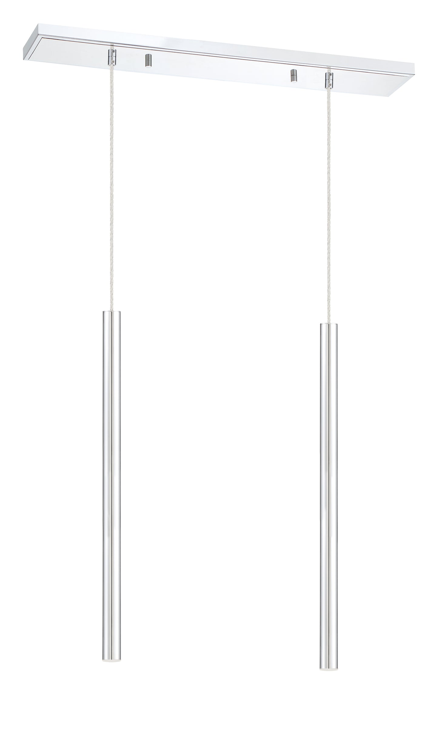 Forest LED 2 Light Linear Chandelier Chrome