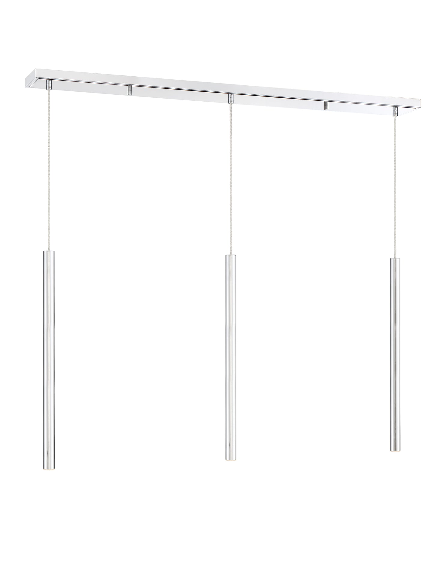Forest LED 3 Light Linear Chandelier Chrome