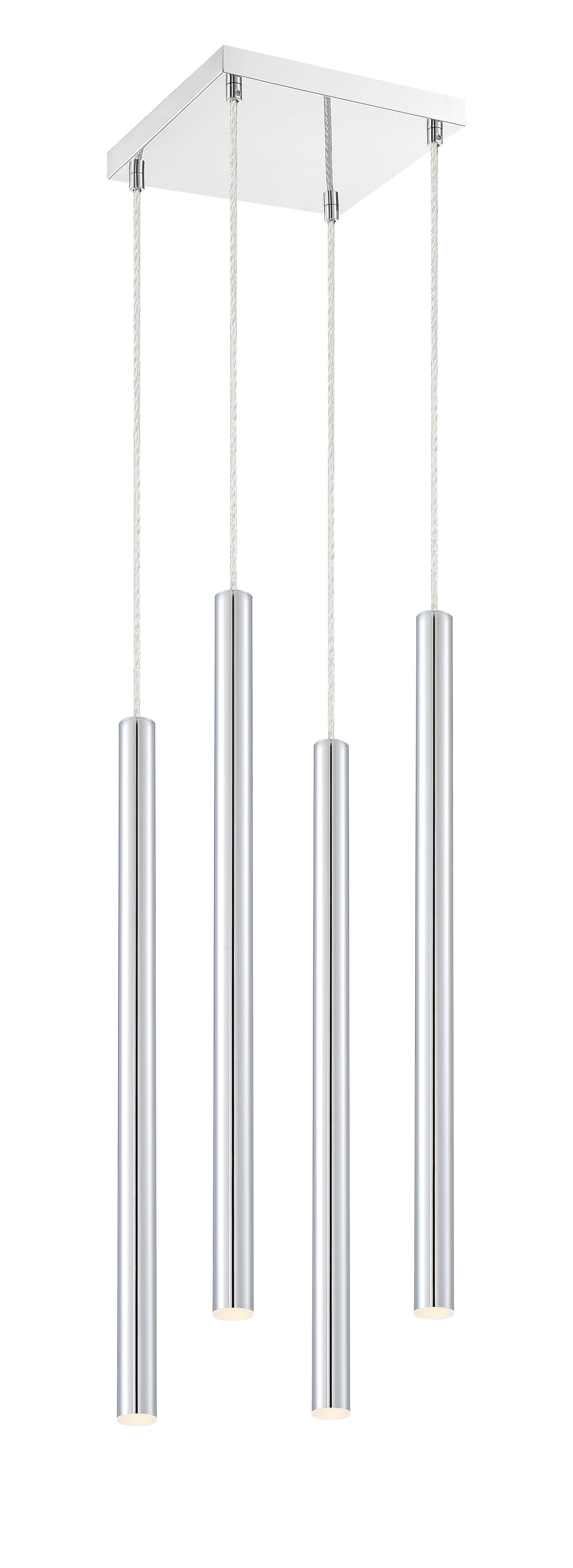Forest LED 4 Light Chandelier Chrome
