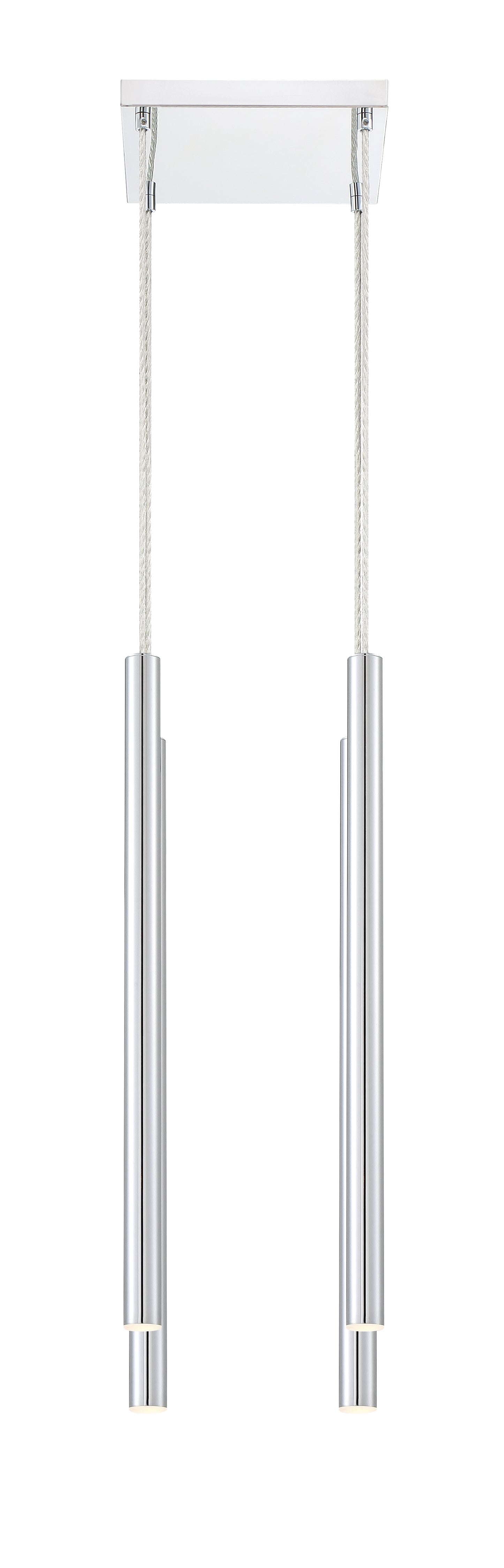 Forest LED 4 Light Chandelier Chrome