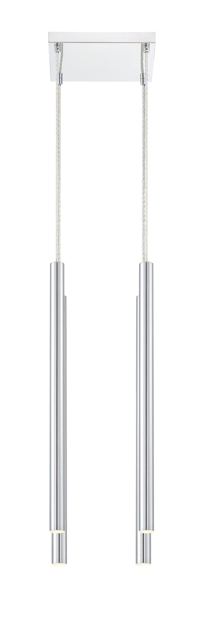 Forest LED 4 Light Chandelier Chrome
