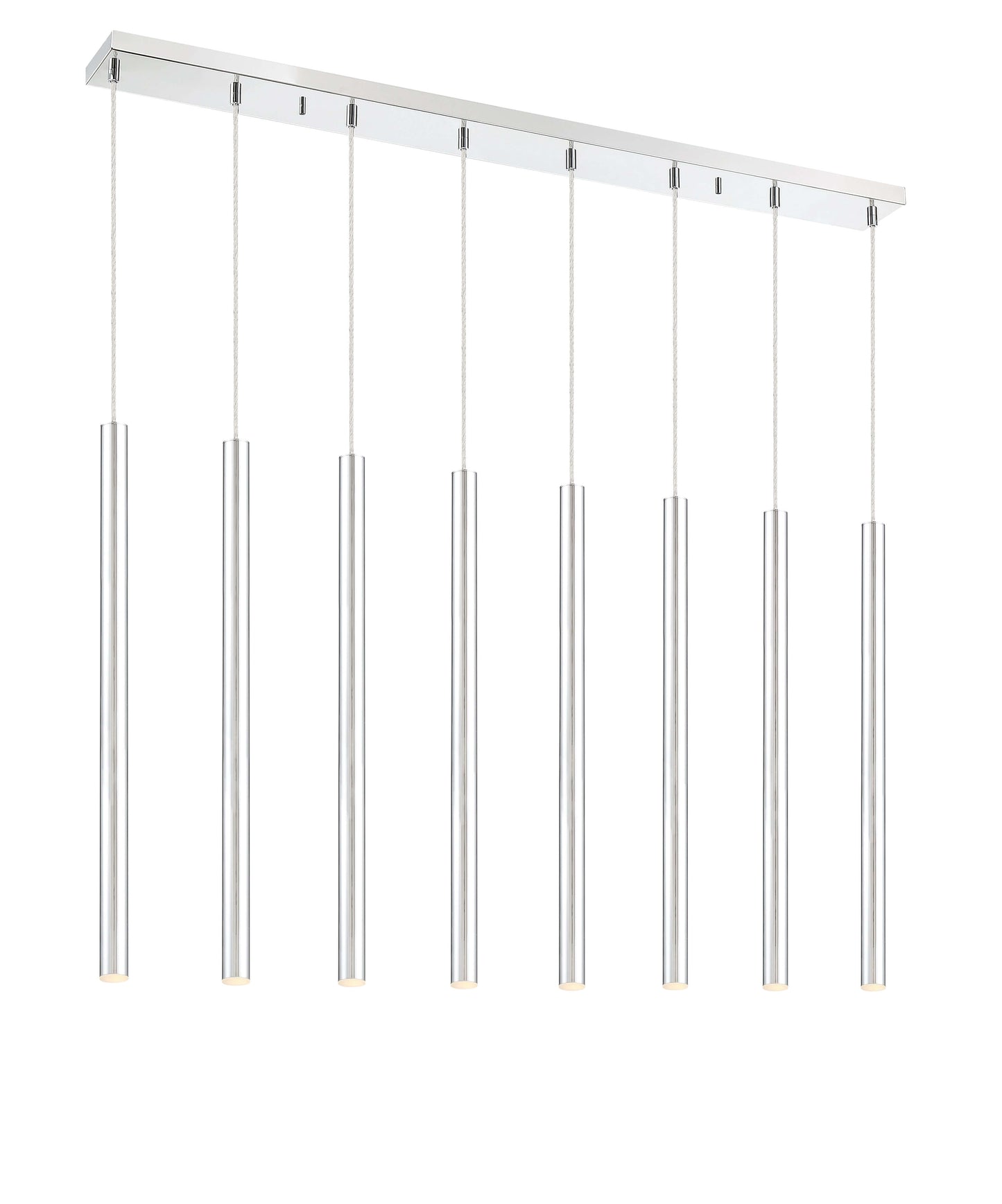 Forest LED 8 Light Linear Chandelier Chrome