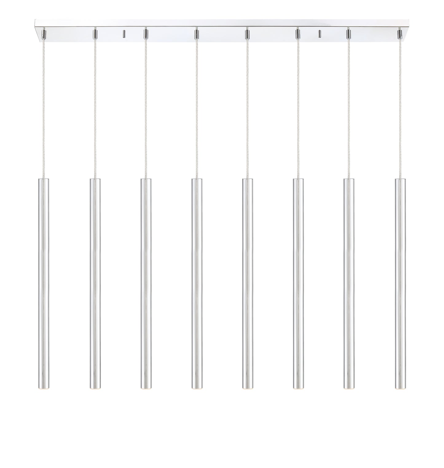 Forest LED 8 Light Linear Chandelier Chrome