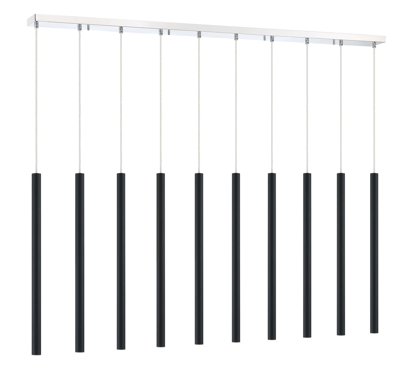 Forest LED 10 Light Linear Chandelier Chrome
