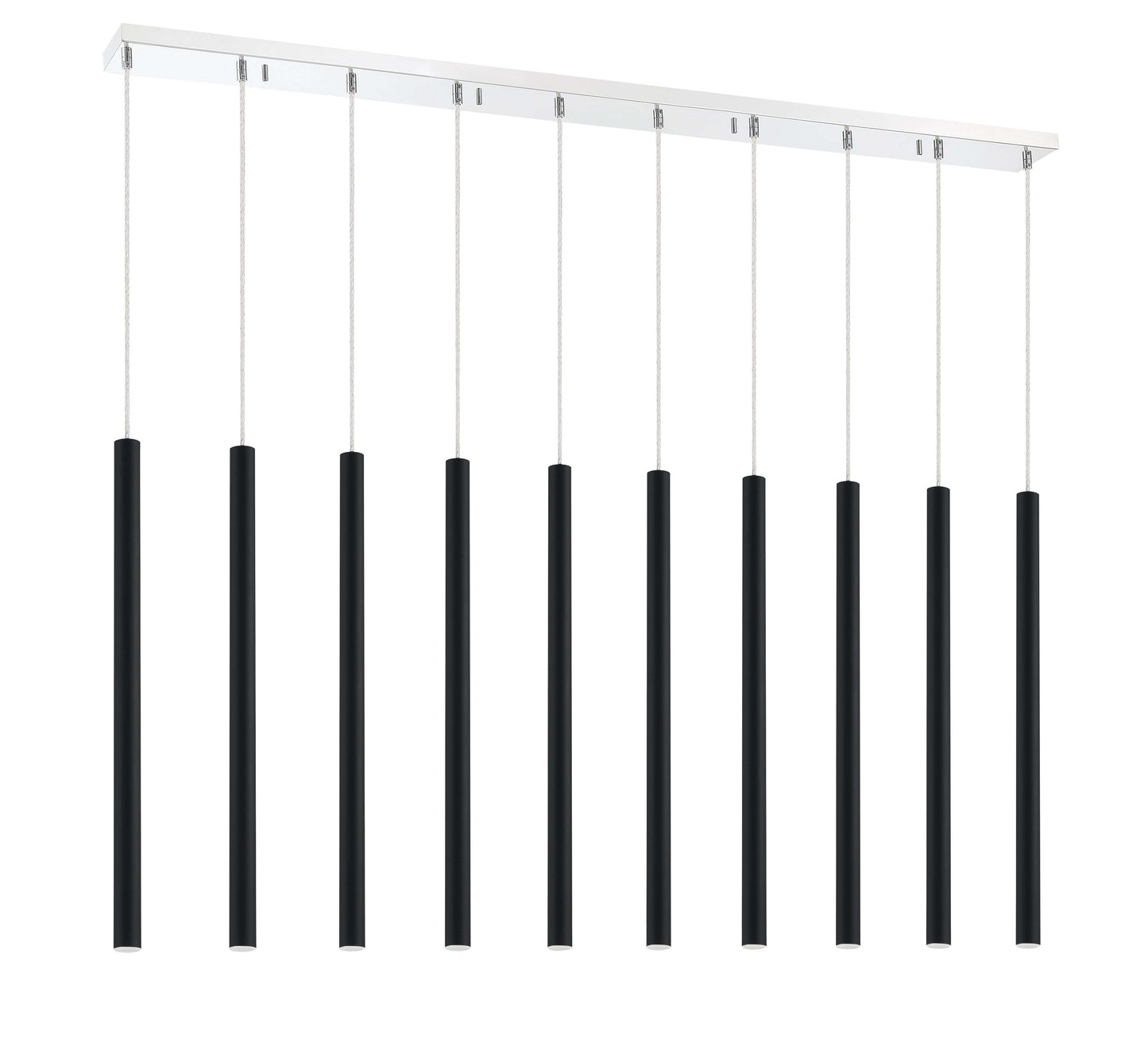 Forest LED 10 Light Linear Chandelier Chrome