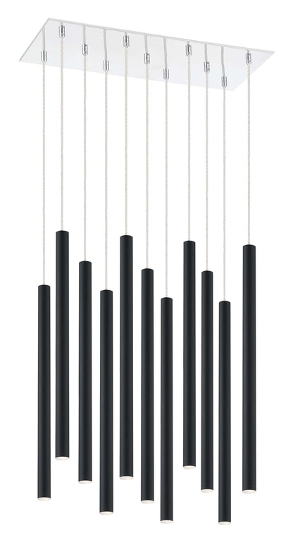 Forest LED 11 Light Chandelier Chrome