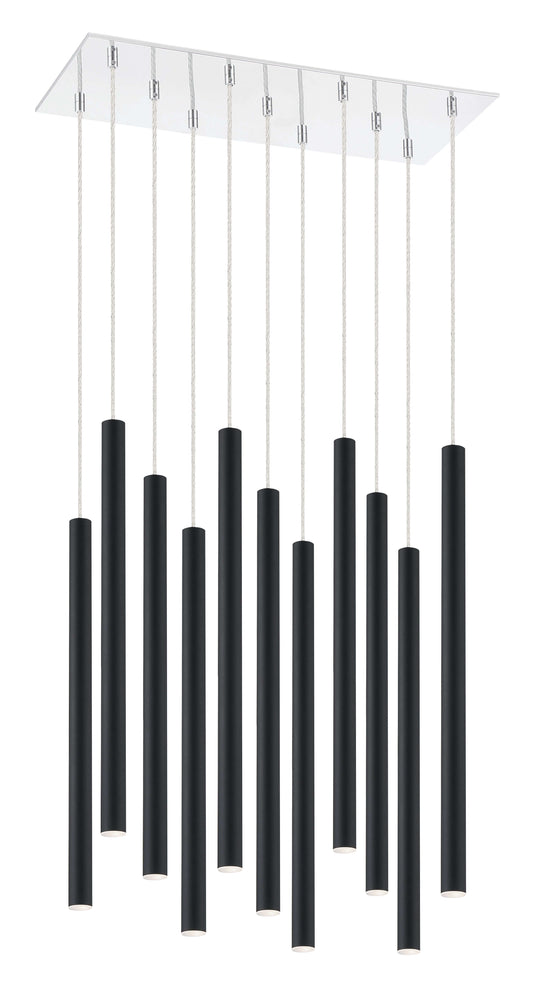 Forest LED 11 Light Chandelier Chrome