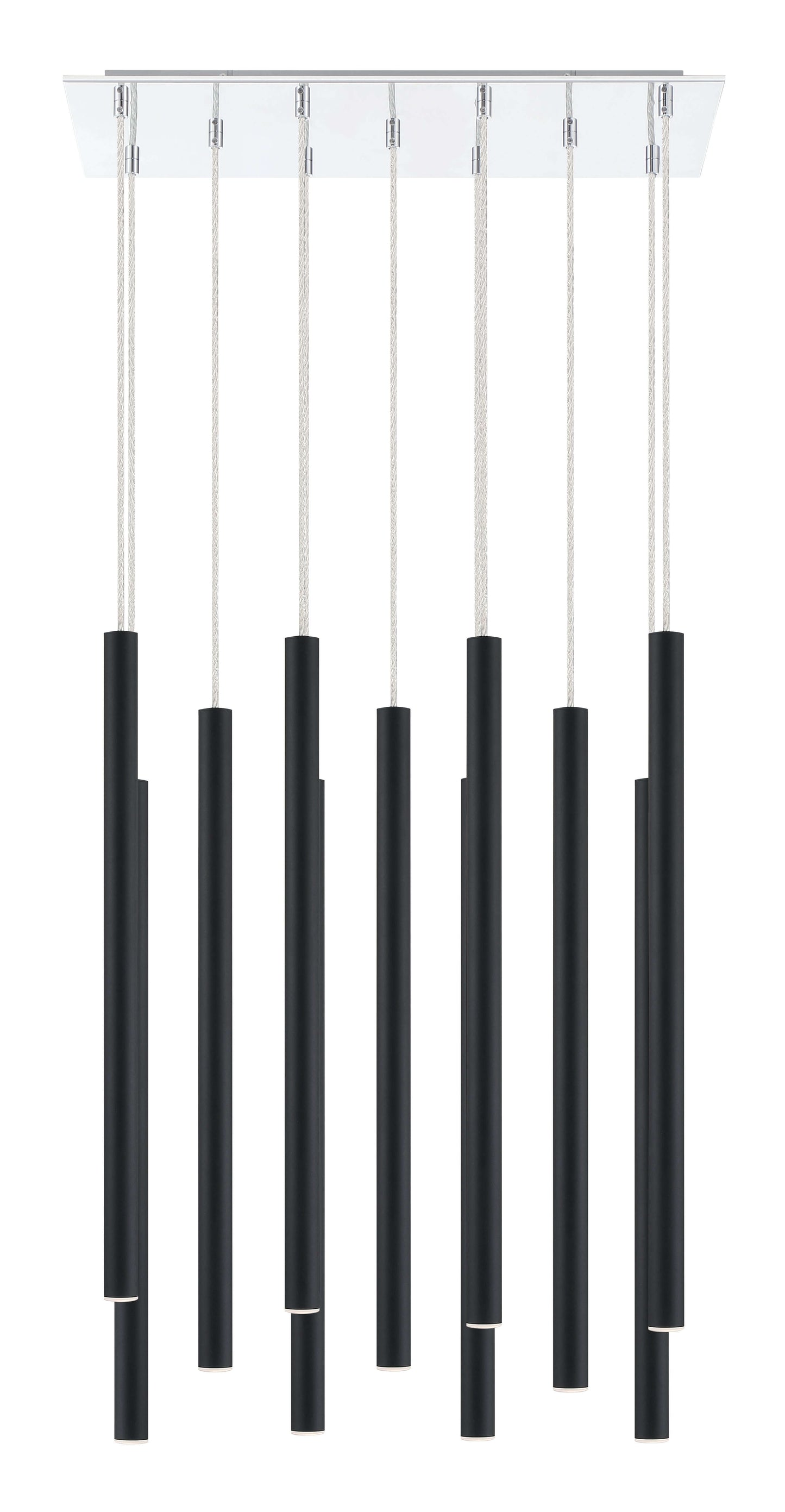 Forest LED 11 Light Chandelier Chrome