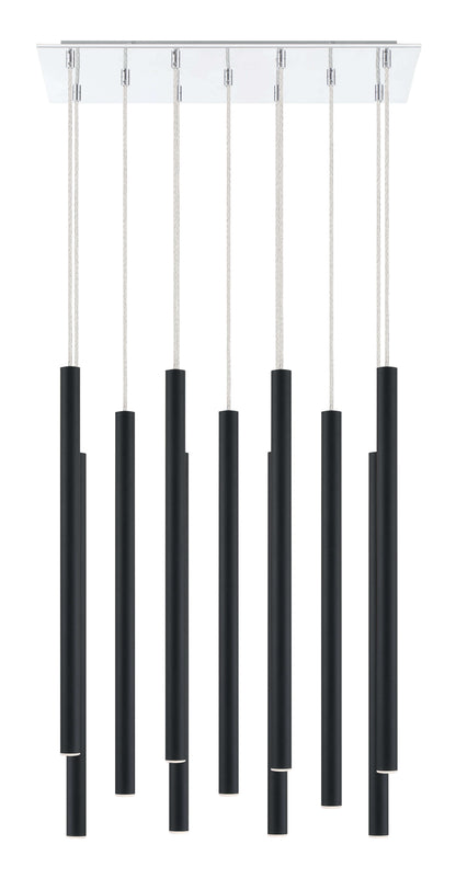 Forest LED 11 Light Chandelier Chrome