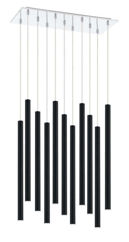 Forest LED 11 Light Chandelier Chrome