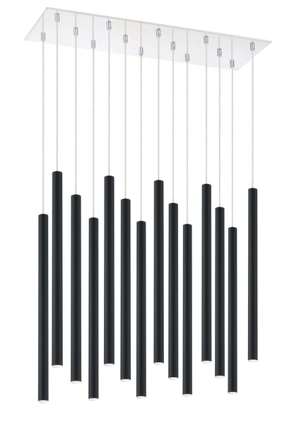 Forest LED 14 Light Chandelier Chrome
