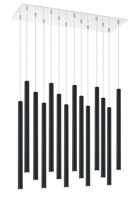 Forest LED 14 Light Chandelier Chrome