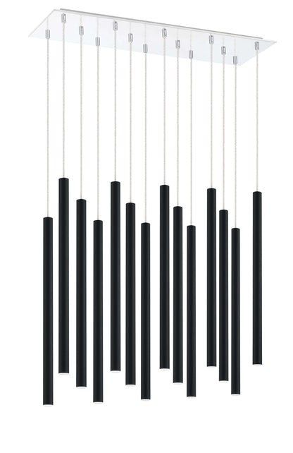 Forest LED 14 Light Chandelier Chrome