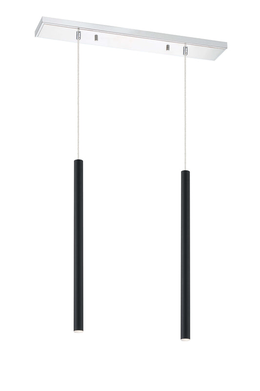 Forest LED 2 Light Linear Chandelier Chrome