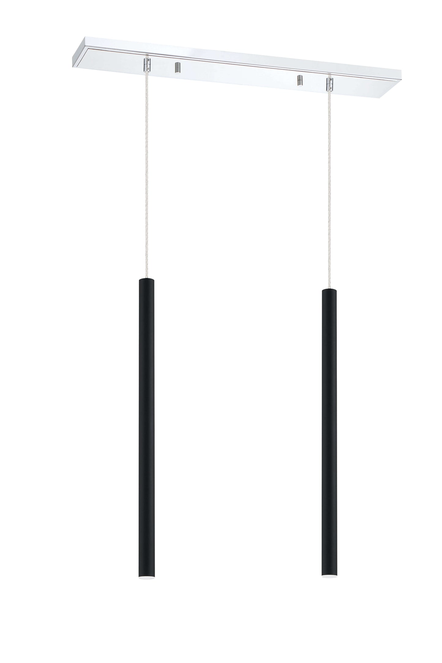 Forest LED 2 Light Linear Chandelier Chrome