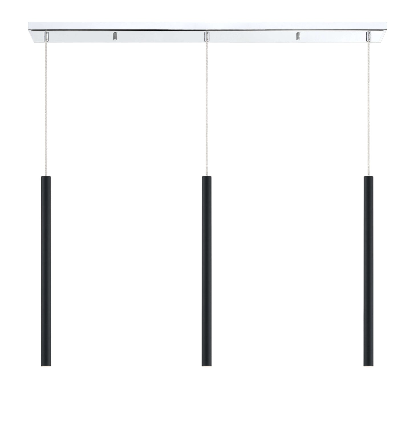 Forest LED 3 Light Linear Chandelier Chrome