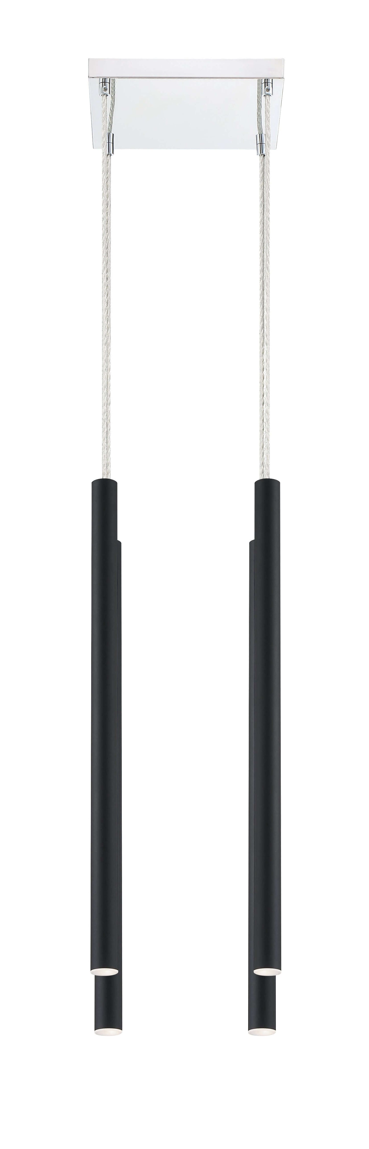 Forest LED 4 Light Chandelier Chrome