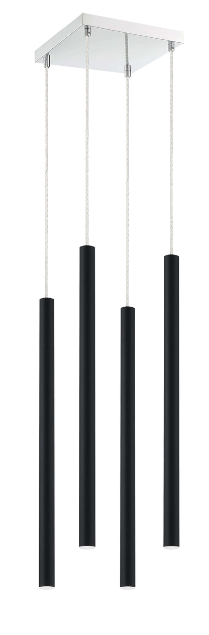Forest LED 4 Light Chandelier Chrome
