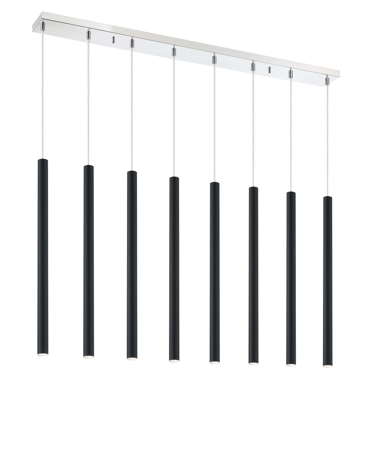 Forest LED 8 Light Linear Chandelier Chrome
