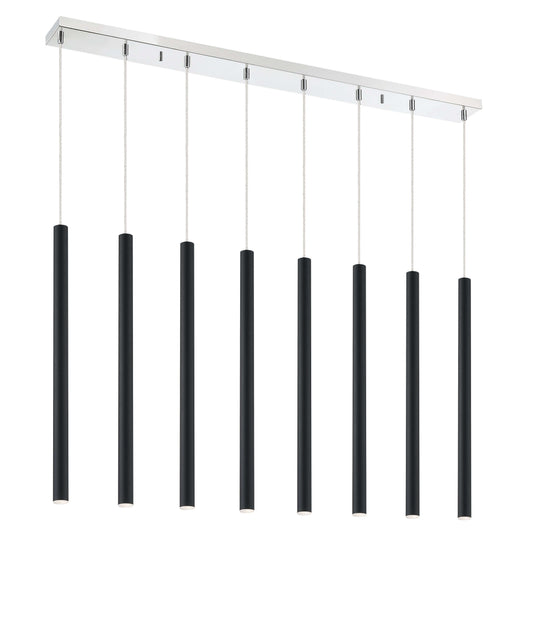 Forest LED 8 Light Linear Chandelier Chrome