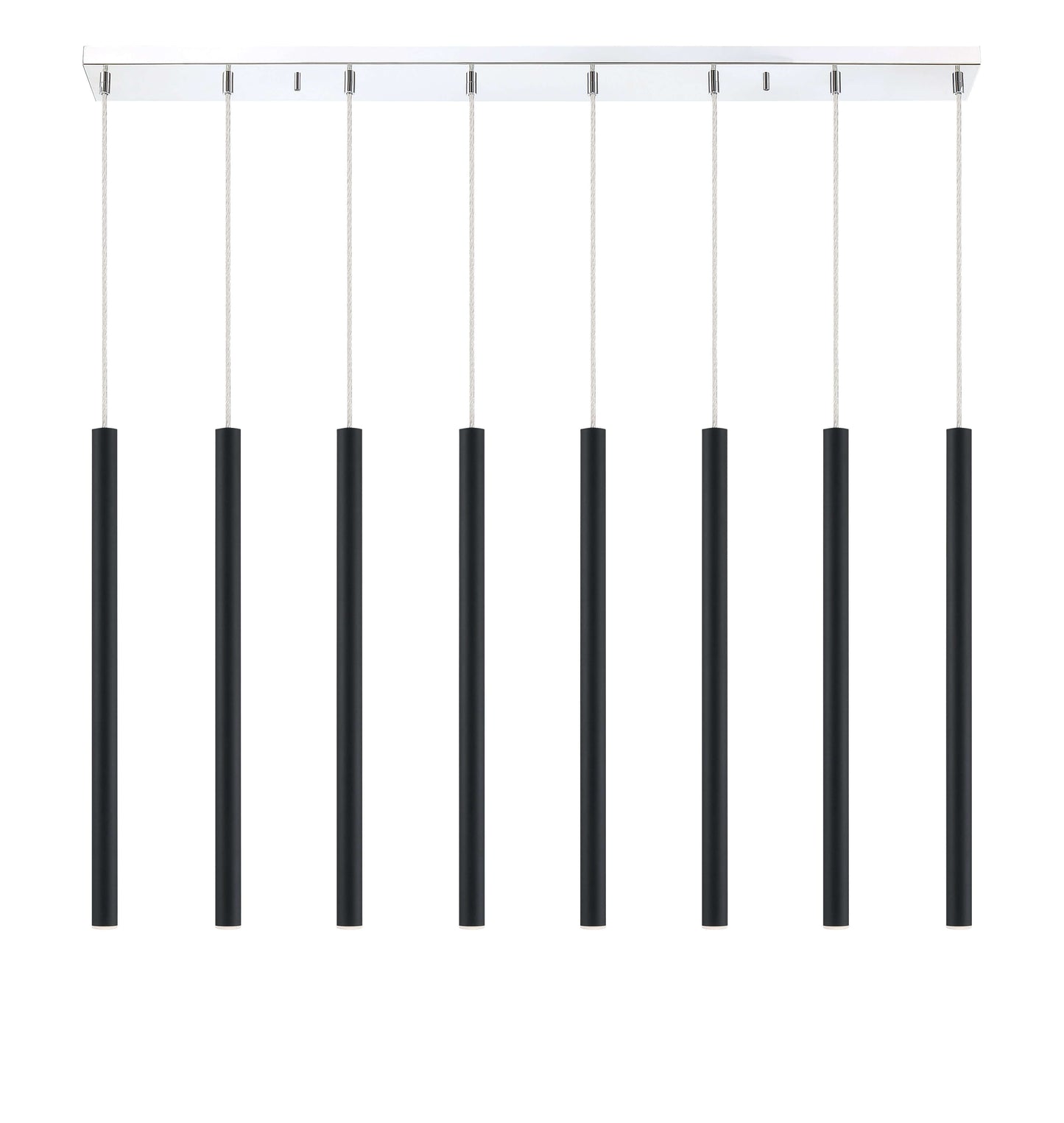 Forest LED 8 Light Linear Chandelier Chrome