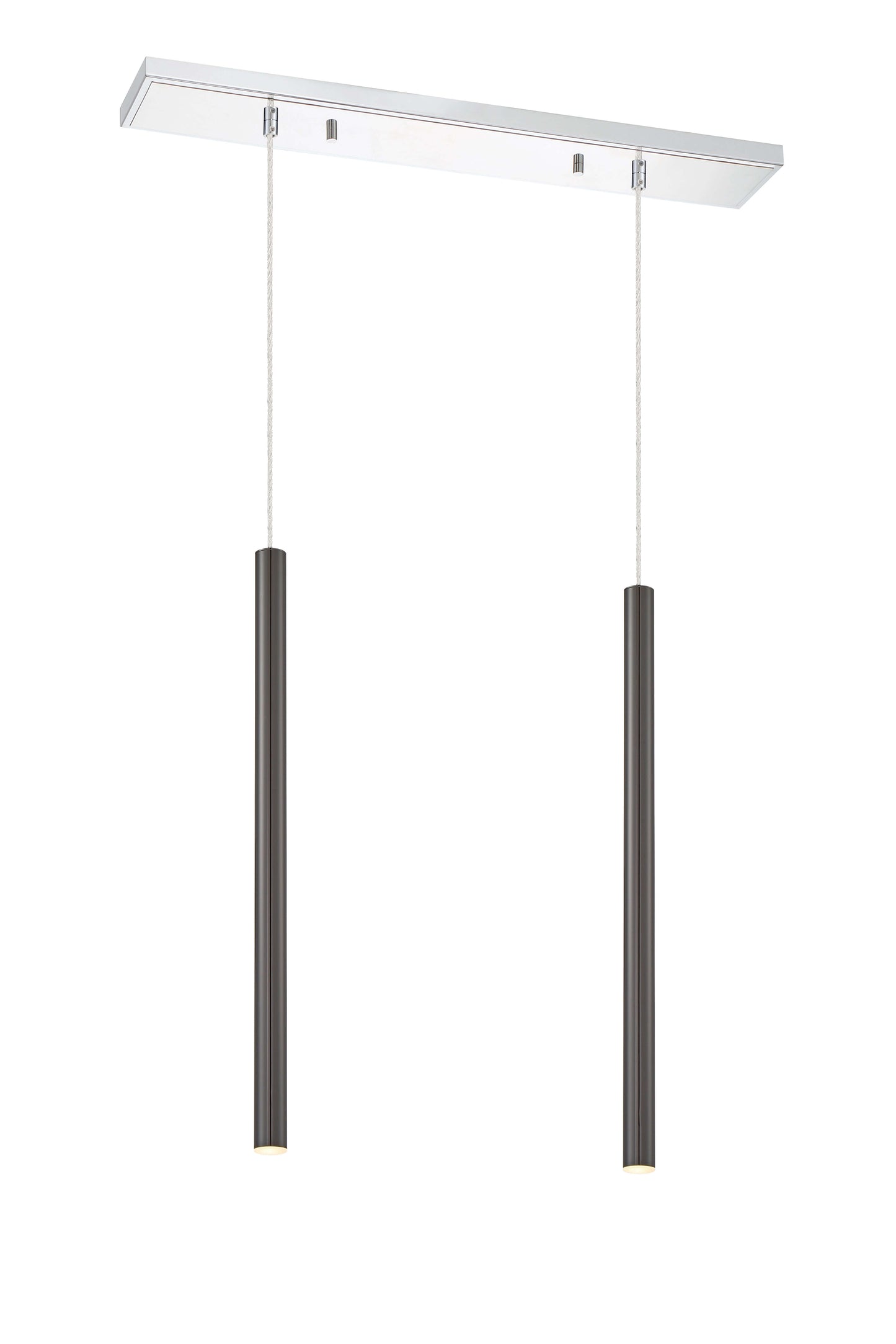 Forest LED 2 Light Linear Chandelier Chrome