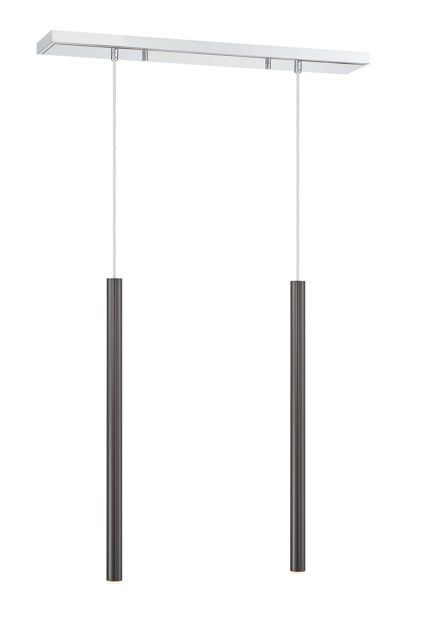 Forest LED 2 Light Linear Chandelier Chrome