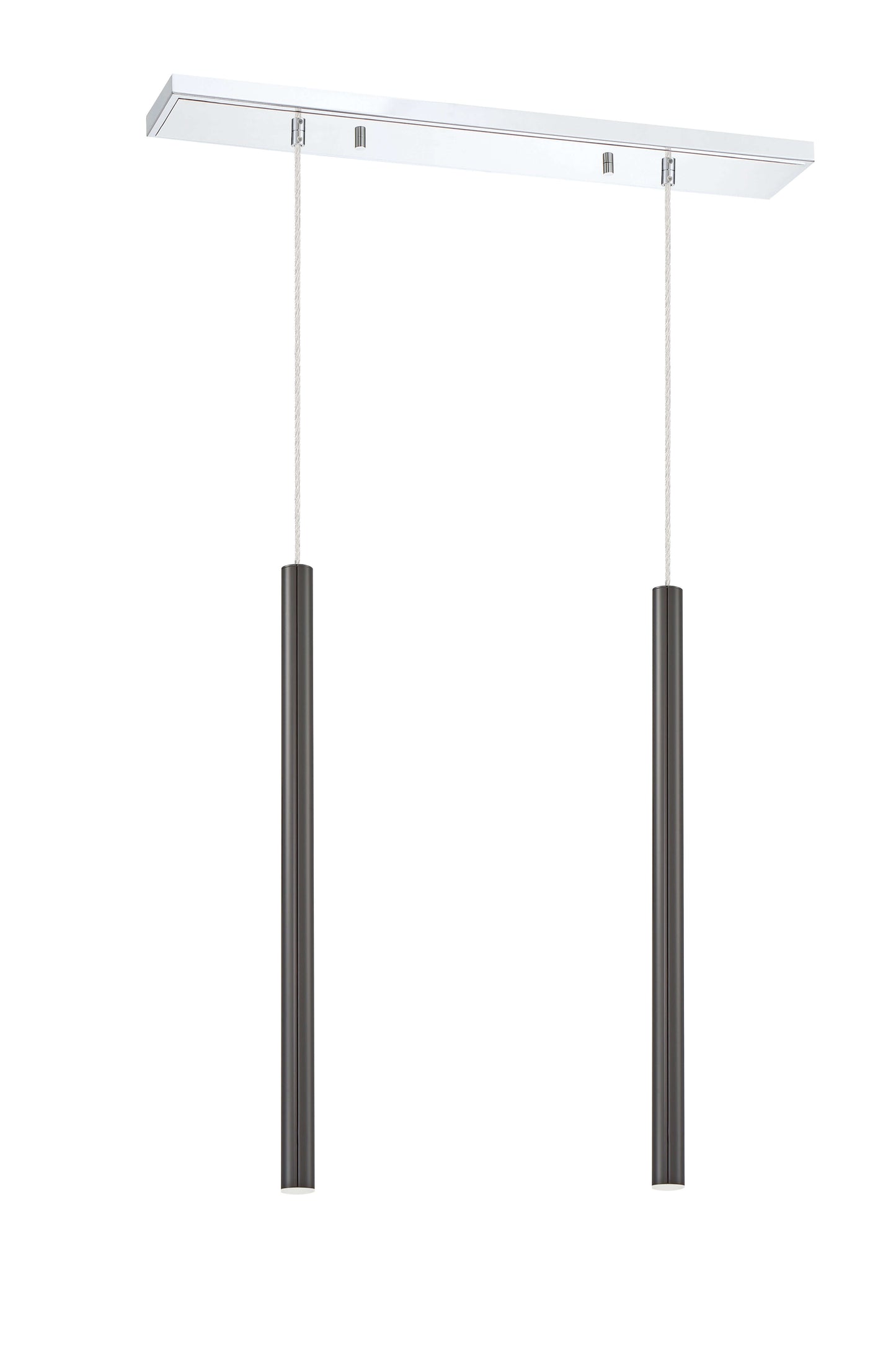Forest LED 2 Light Linear Chandelier Chrome