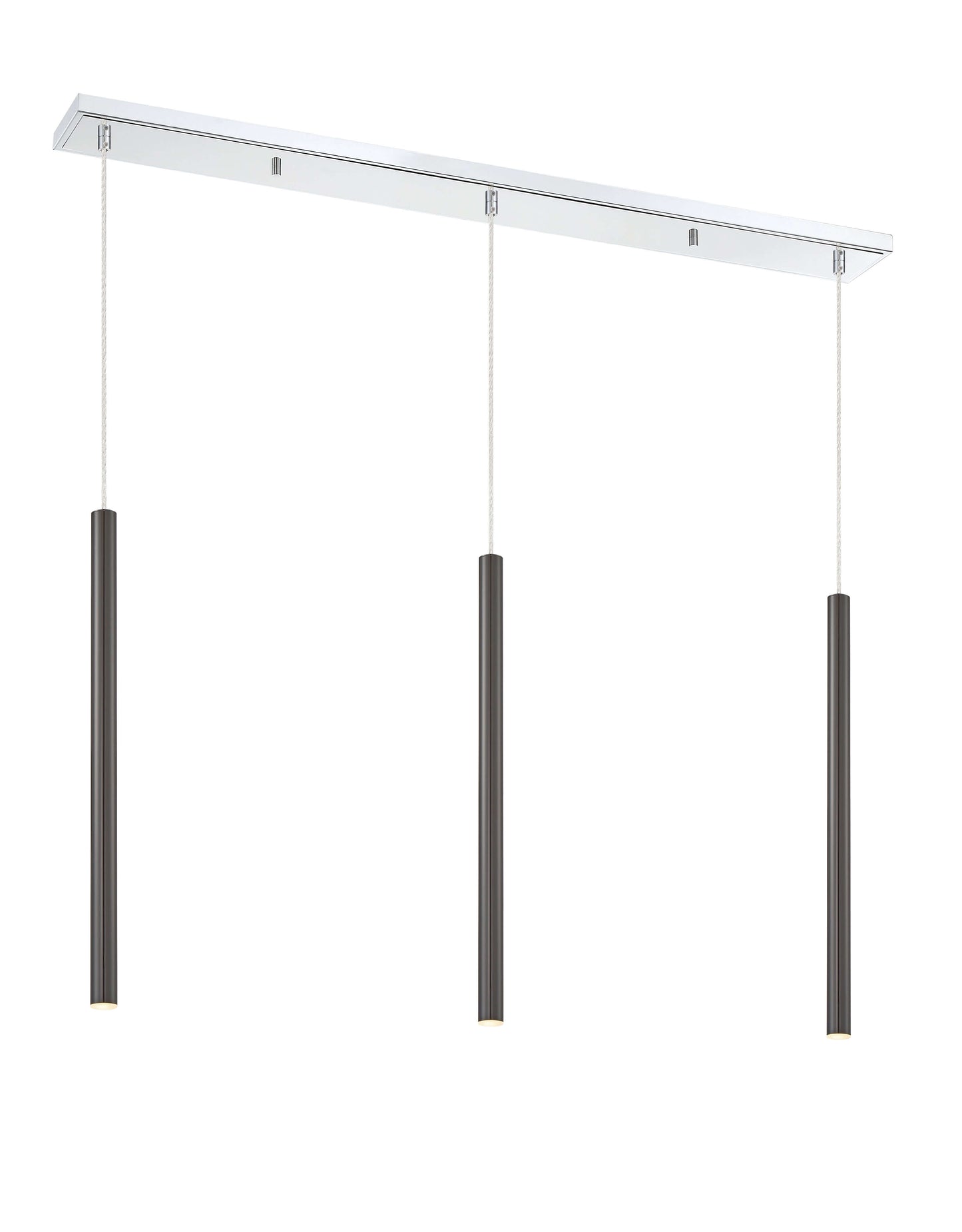 Forest LED 3 Light Linear Chandelier Chrome