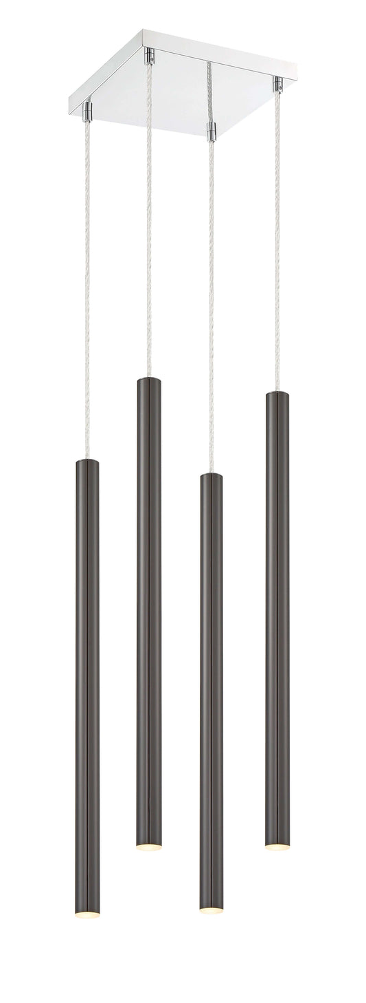 Forest LED 4 Light Chandelier Chrome