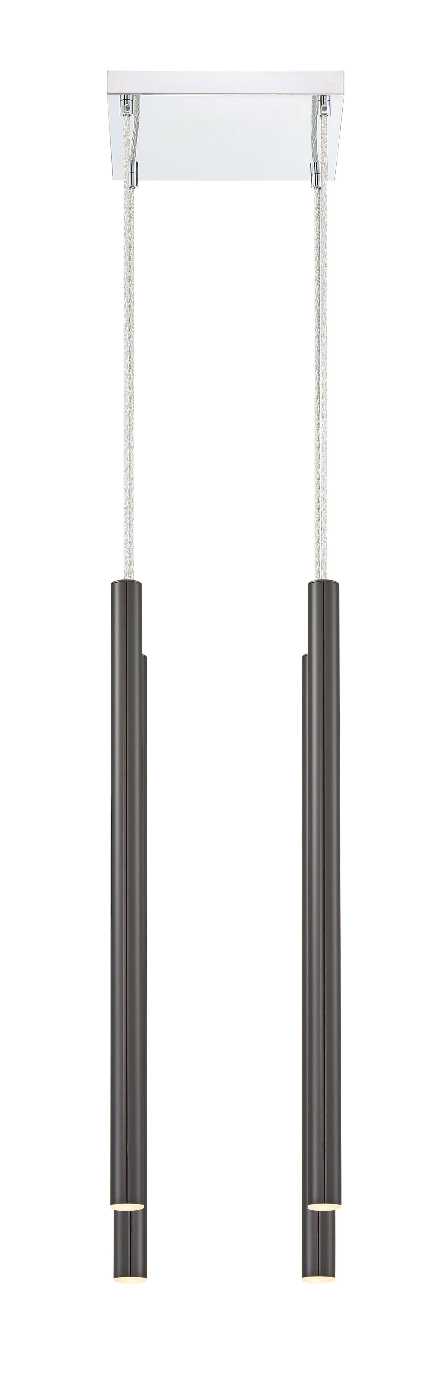 Forest LED 4 Light Chandelier Chrome