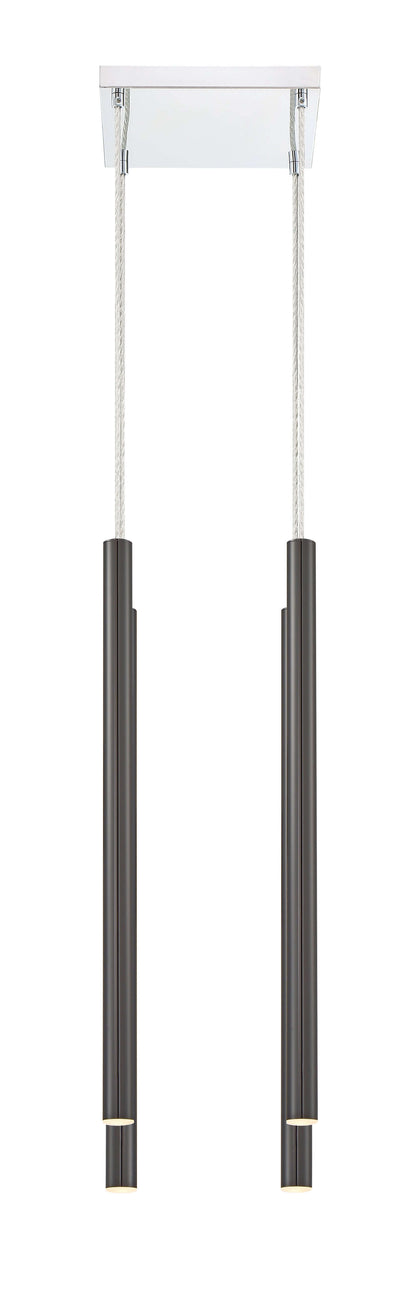 Forest LED 4 Light Chandelier Chrome