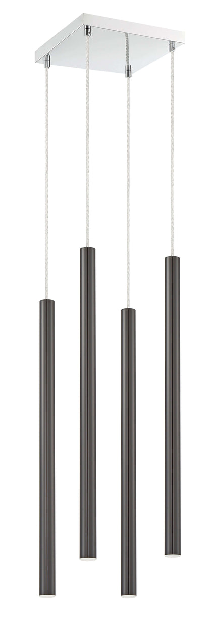 Forest LED 4 Light Chandelier Chrome