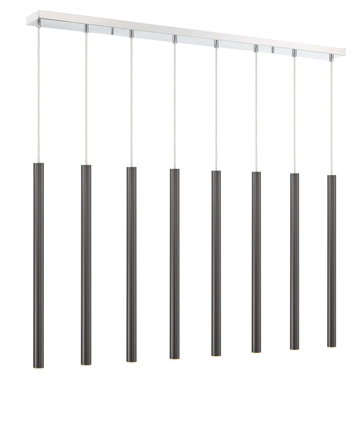 Forest LED 8 Light Linear Chandelier Chrome